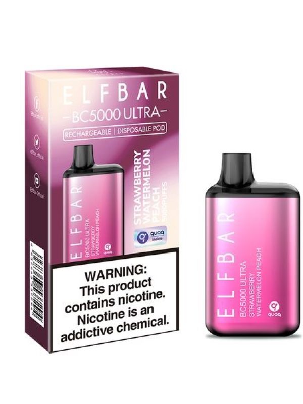 Elf Bar Strawberry Watermelon Peach BC5000