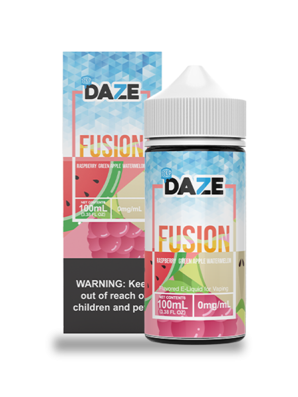 DAZE FUSION RASPBERRY GREEN APPLE WATERMELON ICED